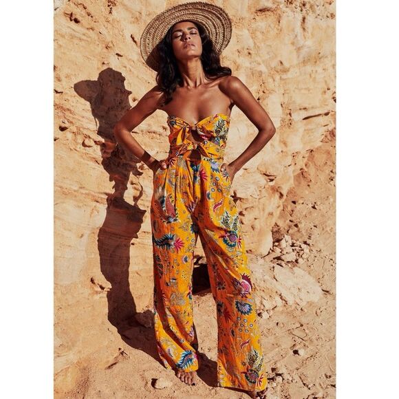 Charina Sarte Talaia Ribbon Strapless Jumpsuit, NWT, Size L - Picture 4 of 16